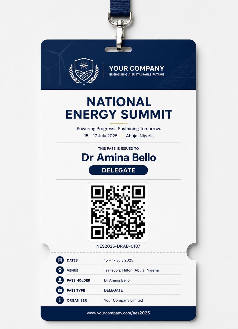 Official event invitation design generated by GateFlow
